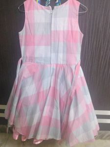 Pink &amp; White Checkered Dress