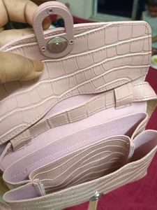 Croc Embossed Shoulder Bag