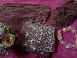 Sale❗❗ 🌸 Elegant Mauve Anarkali Set 🌸