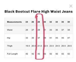 Flared Black Denim Jeans