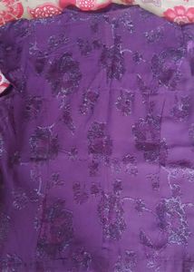Vintage Purple Floral Blouse