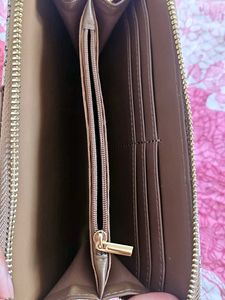 Patterned Zip-Around Wallet