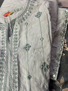 Embroidered Kurta Bottom Set