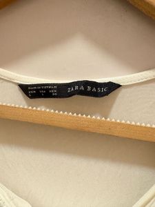 Zara Off-White Beautiful Top