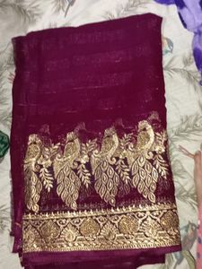New Saree With Blouse Piece