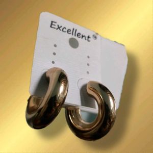 "Elegant Gold-Plated Earrings | Lightweight