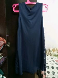 Navy Blue Pattern Dress