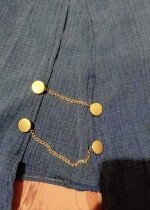Button Detail Mini Skirt