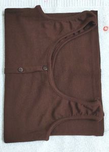 Brown Sleevless Top