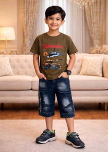 Boy's Outfit with Graphic Tee