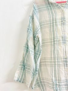 Plaid Button-Down Shirt