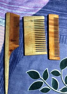 Wooden Comb Set