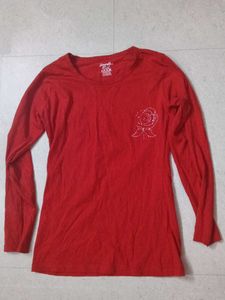 Red Long Sleeve Tee