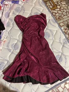 Sparkly Ruffle Cocktail Mini Dress 🍷❤️‍🔥