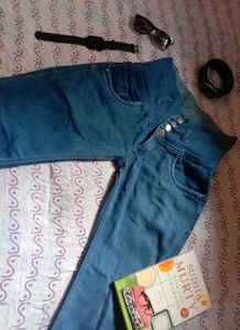 Blue High Waisted Jeans
