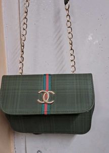 Green Crossbody. handbag