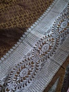 Elegant Brown Silk Saree