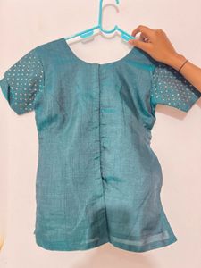 Girls Festive Skirt Blouse