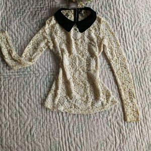 Lace Long Sleeve Top