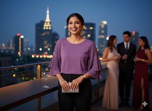 👑PlusS Statement Pleats Top–Wisteria Dream!✨💜