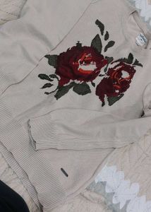 Floral Knit Sweater