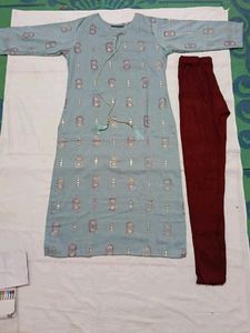 grey Kurti Set