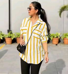 Striped Button-Down Shirt