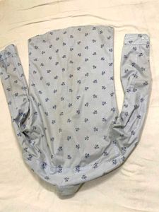 Mens Light Blue Printed Shirt