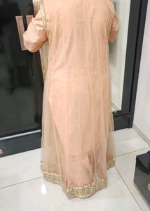 4 PIECE MIRROR WORK KURTA AND BOTTOM WITH JACKET