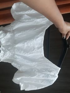 Puff Sleeves Crop Top Size _ S To L
