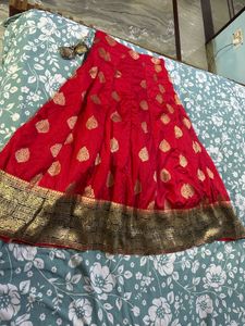 Banarsi Silk Lengha With Beautiful Dupatta