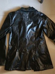 Black Blazer Leather Jacket