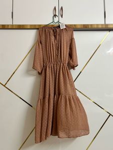 SASSAFRAS Women Tiered Pink Dress