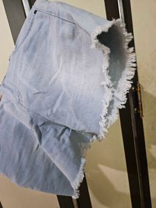 Light Wash Denim Shorts