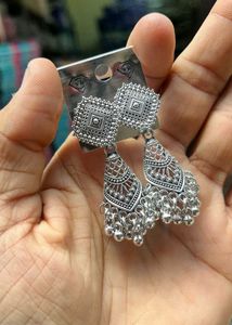 Black Metal Earrings