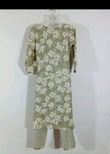 Peach Kurta Set
