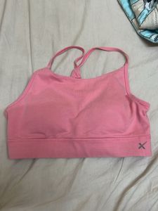 Pink sports bra