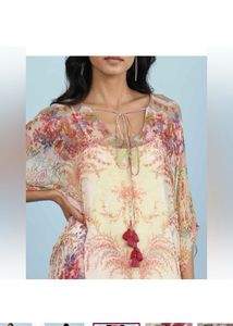 Aarke Ritu KumarPrinted V-neck Kaftan with Camisol