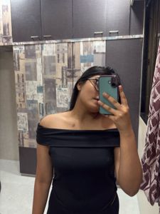 Black Off-Shoulder Top