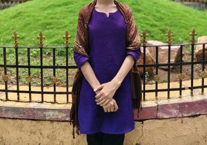 Purple Cotton Kurta 💜