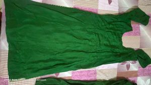 Green &amp; Gold Embroidered Salwar Kameez