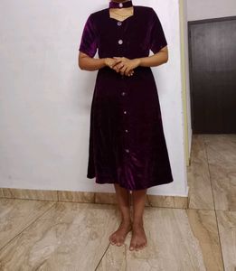 Velvet Frock For Womens