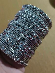 Oxidised Bangles Set
