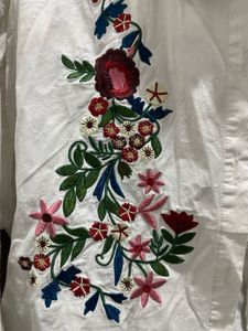 Floral Embroidered Shirt