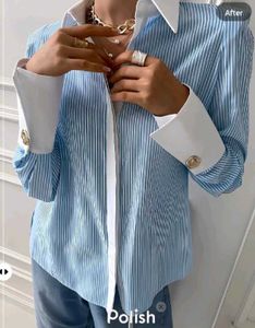 New With Tag Stripped Korean Premium Shirt