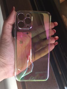 IPhone11Pro Rainbow Reflective Transparent Phone Cover Case
