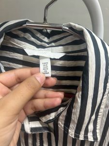 Striped Button-Down Shirt