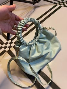 Mint Green Ruched Handle Bag