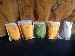 Alpsgoodness Product For Glowing Skin And Long Hair 2 Peel Of Orange Powder 1 Haldi Powder 1 Hair Powder Nd One Chandan Powder