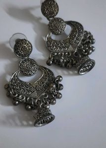 Silver Boho Dangle Earrings